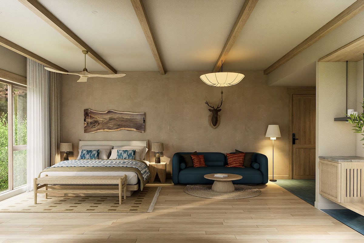 普通客房, 陽台, 山谷景觀