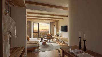 Suite Grand, balcón, vistas al valle | Minibar, caja fuerte, tabla de planchar con plancha y wifi gratis