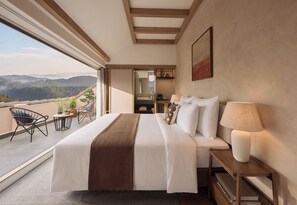 Chambre Junior, balcon, vue vallée