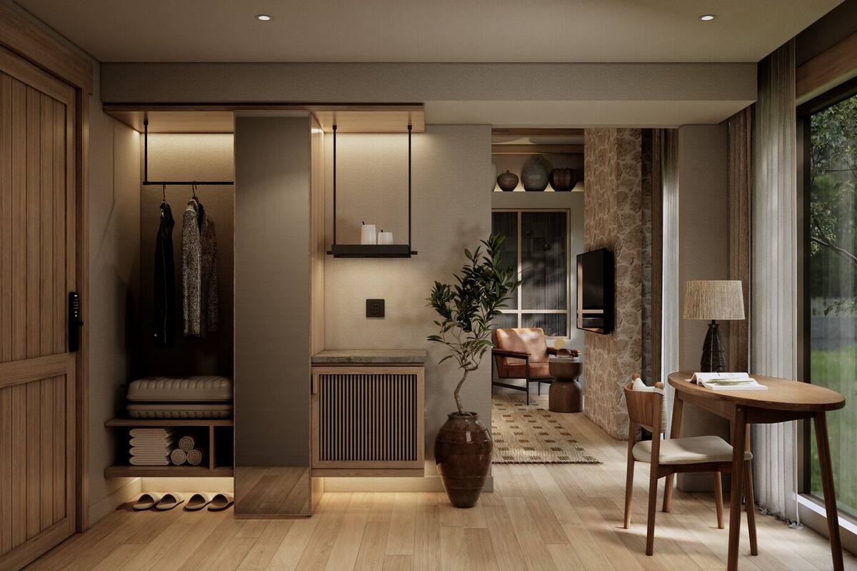 豪華客房, 浴缸, 山谷景觀