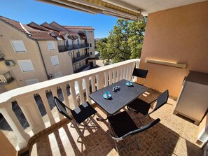 Outdoor dining - Holiday Apartment APARTMENT BLUE MARIS (4+0) (Srima)