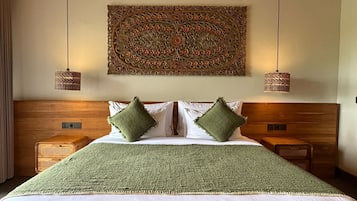 Dobbelt- eller tomannsrom, hageutsikt