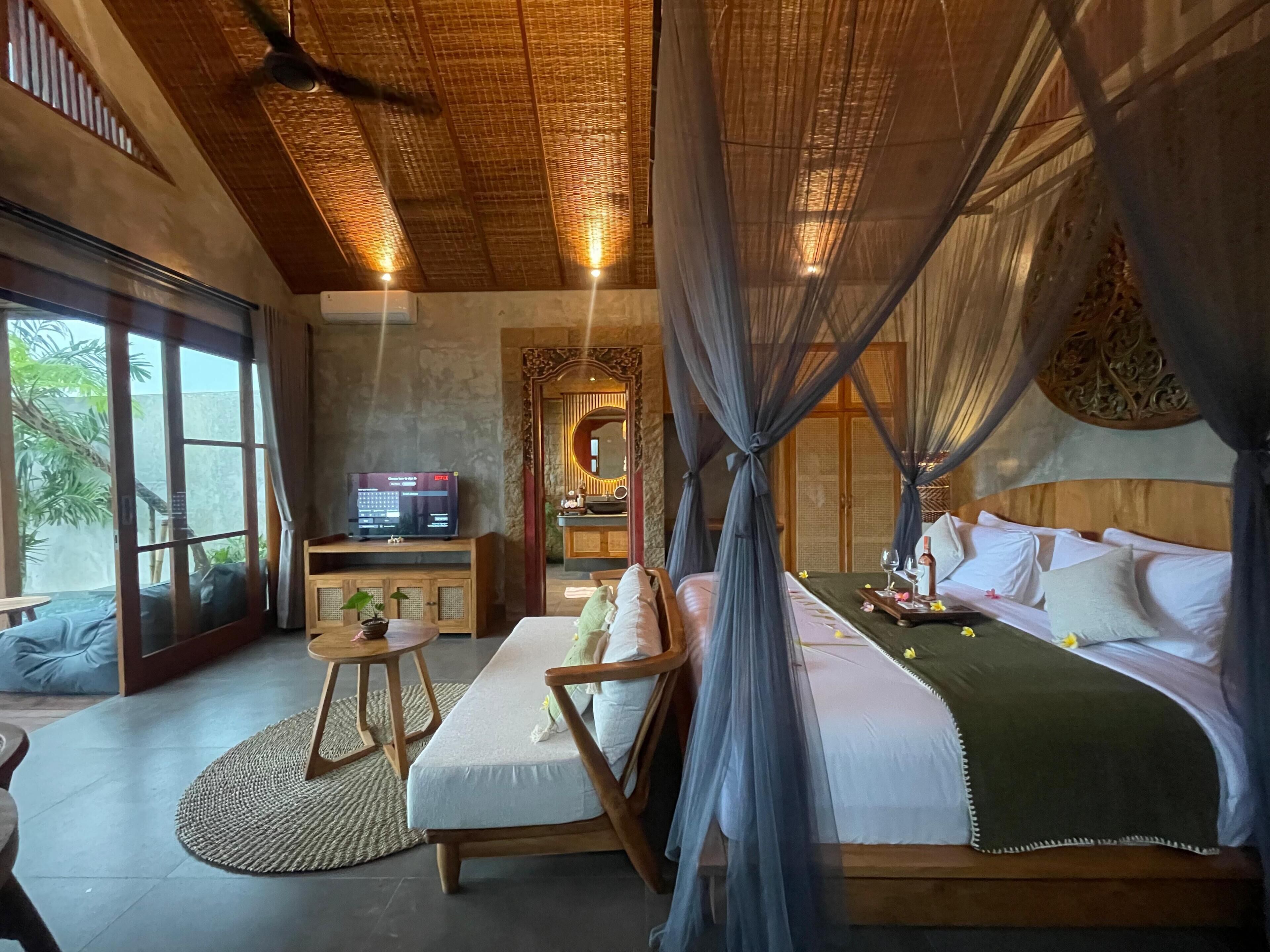 빌라, 수영장 전망