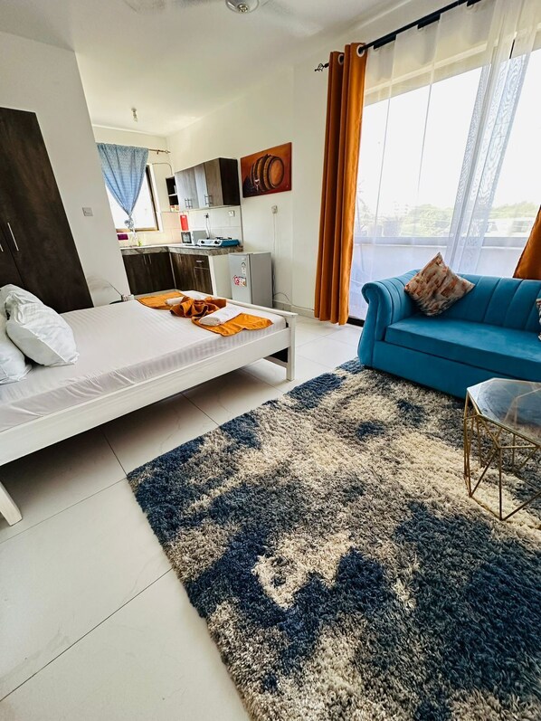 Classic Studio | Living area - Zahra Apartments Bamburi (Bamburi)