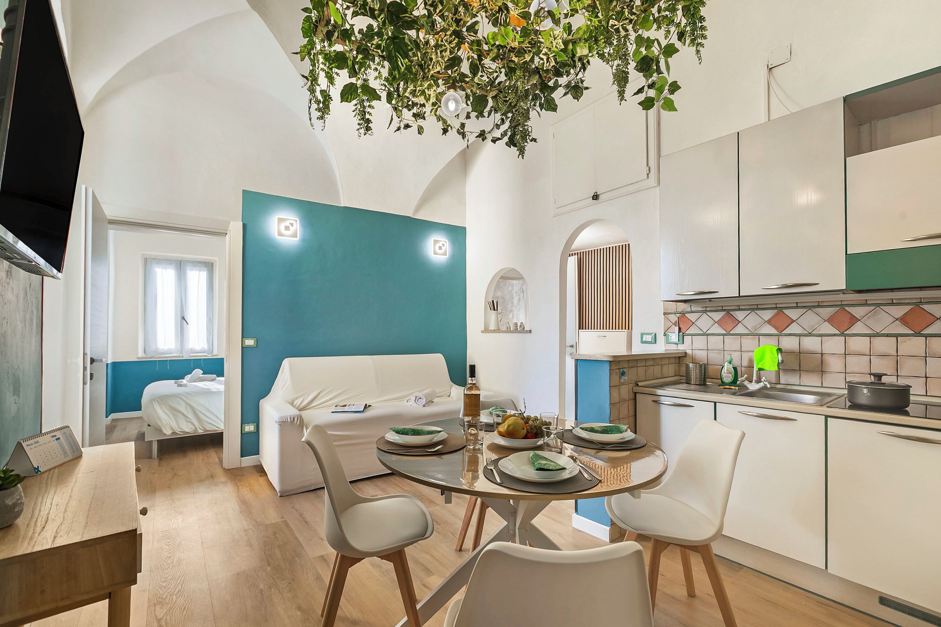 스탠다드 아파트, 침실 2개, 전자레인지 (EA Blue Marin Apartment with A/C) | 내부