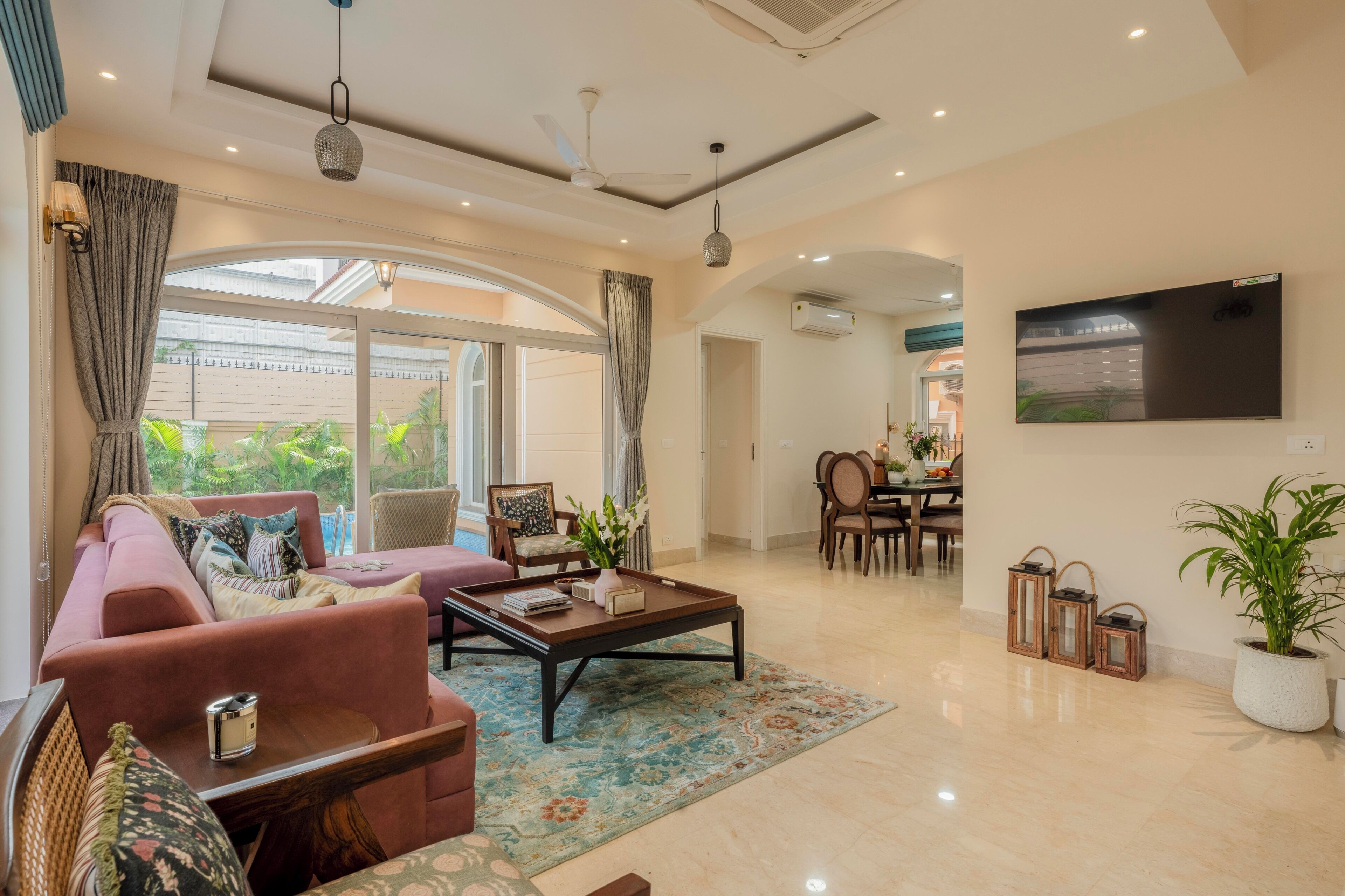 Villa, 4 Bedrooms, Private Pool | Living area