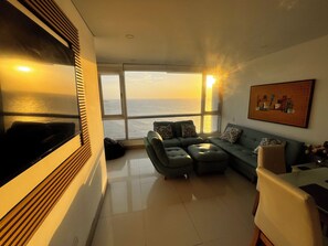 Living area - Palmetto Sunset Laguito 3 habitationes frente al mar (Cartagena)