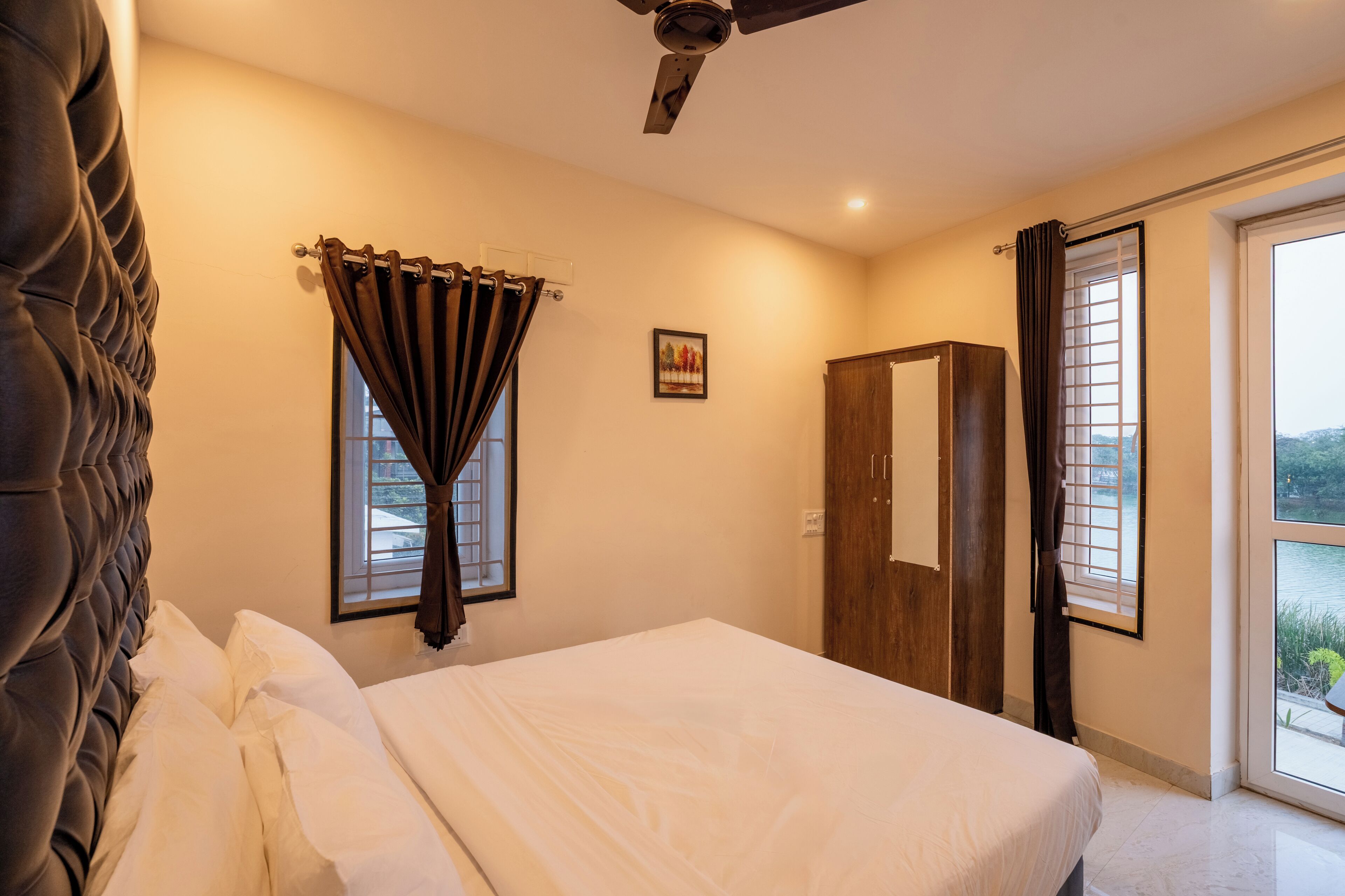 奢華公寓, 陽台, 湖景