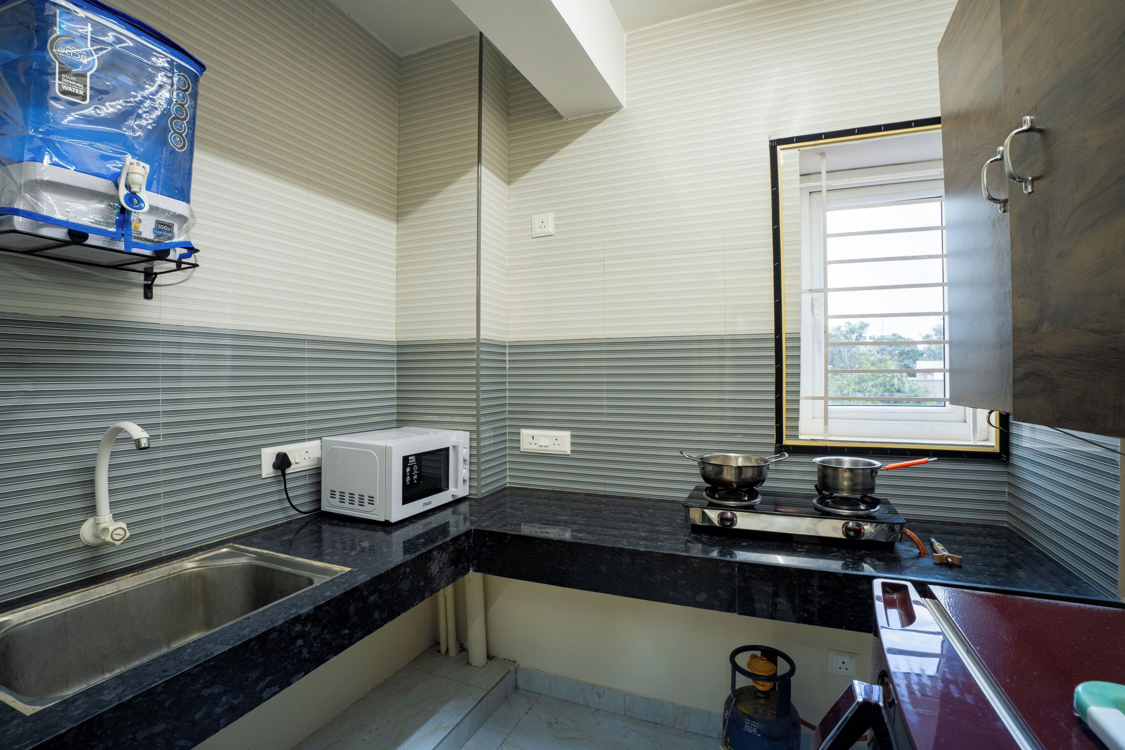 奢華公寓, 陽台, 湖景 | 私人廚房