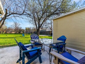 屋外ダイニングエリア