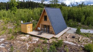 Exterior - Cozy A-frame cottage surrounded by a magical panorama (Kallinge)