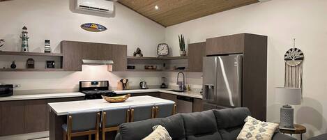 TV, books, stereo