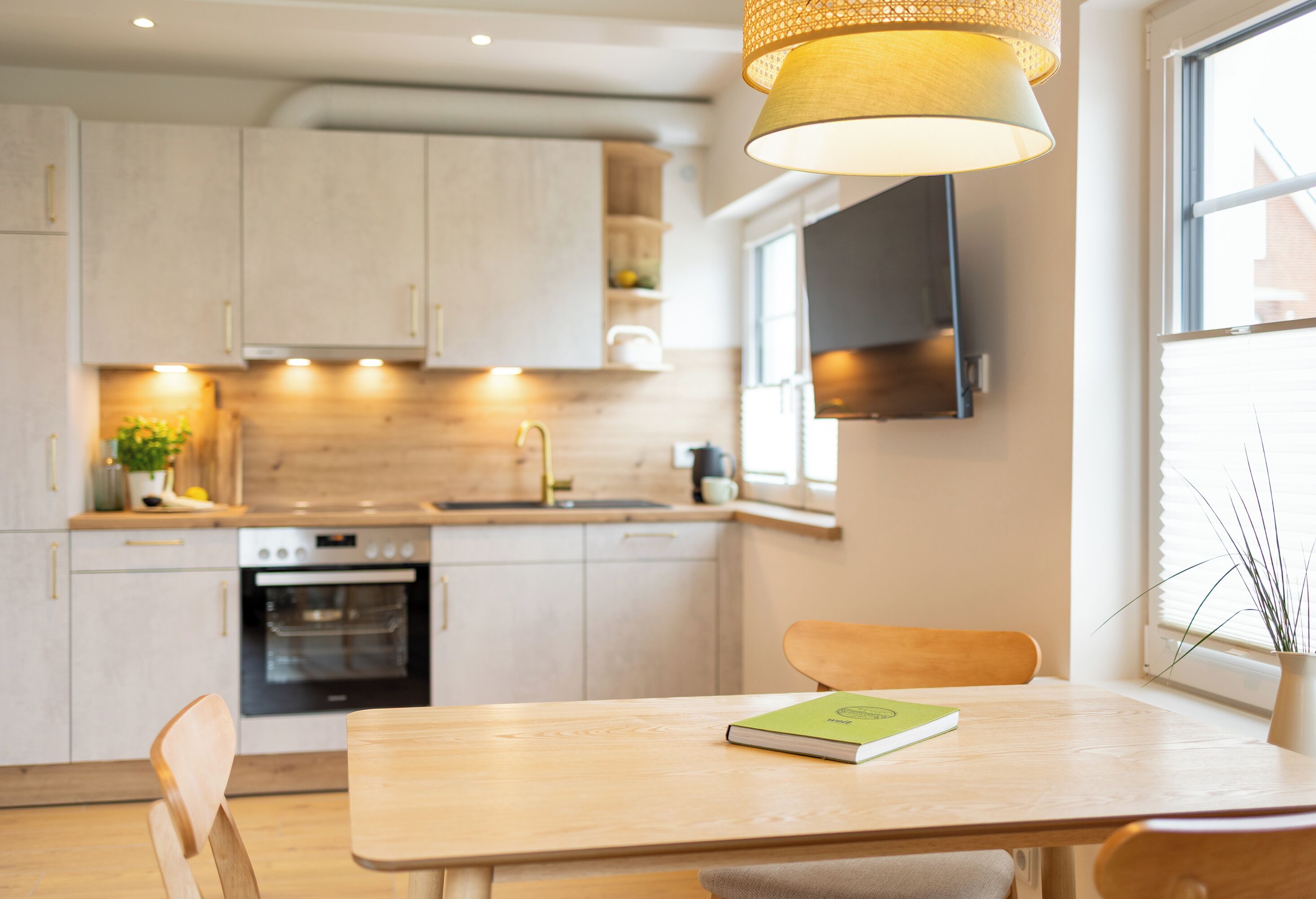 Fridge, oven, stovetop, dishwasher