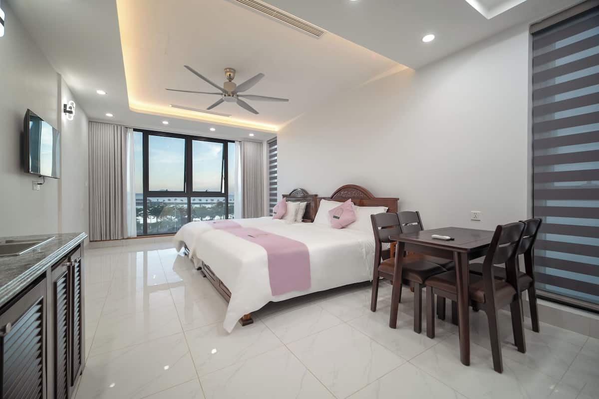 家庭三人房, 露台, 海景