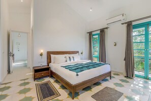 Deluxe Villa, Balcony - ELIVAAS Casa Lotus 3 BHK Villa with Pool (Marna)