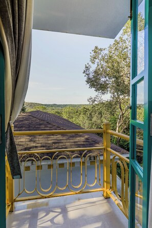 Deluxe Villa, Balcony | Property grounds - ELIVAAS Casa Lotus 3 BHK Villa with Pool (Marna)