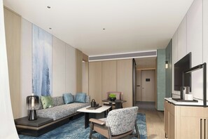 Premium Suite, 1 King Bed, Partial Sea View | Living room - Fairfield BY Marriott Ningde Xiapu (NINGDE)