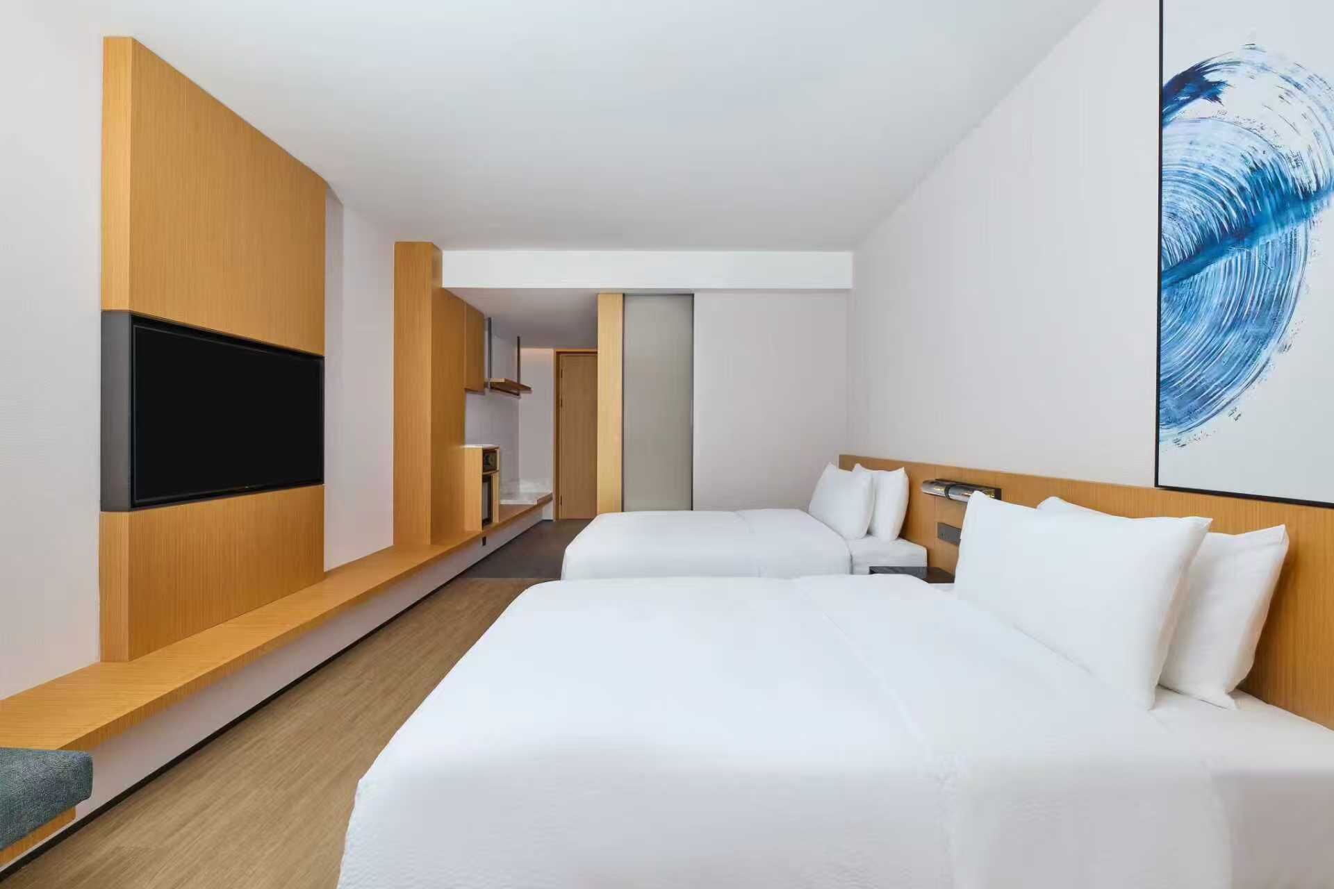 Room, 2 Double Beds, Garden View | Free WiFi