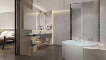 Premium Suite, 1 King Bed, Partial Sea View | Bathroom