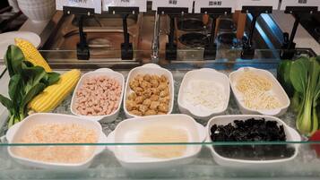 Daily buffet breakfast for a fee