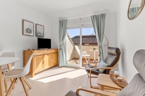 Living area - Apartment 'Central Fuengirola Terrace A222' with Private Terrace, Wi-Fi and Air Conditioning (Fuengirola)