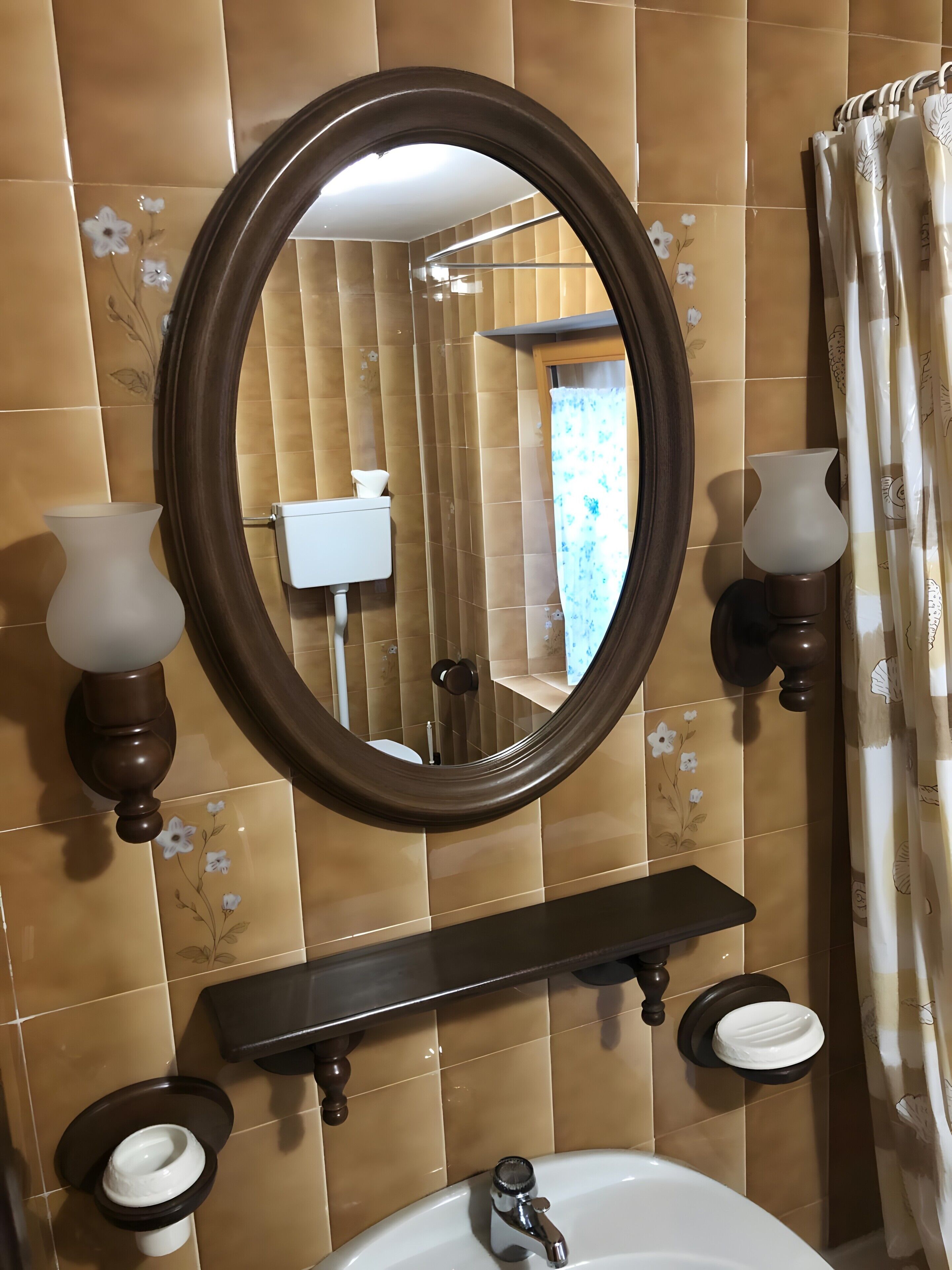Douche, séchoir à cheveux, serviettes fournies