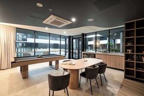 Games room - Prestige 2BR Stay w/ Ocean Views, Rooftop & Cinema (Newcastle West)