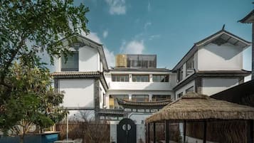 Outdoor banquet area