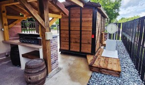 Terrace/patio - Self-catering cottage near Gérardmer, close to the lake and skiing (Anould)