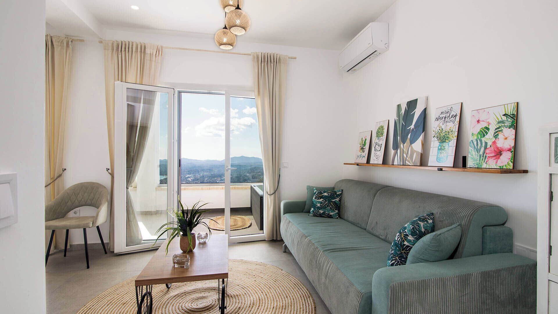 Comfort-Apartment, Meerblick | Wohnbereich