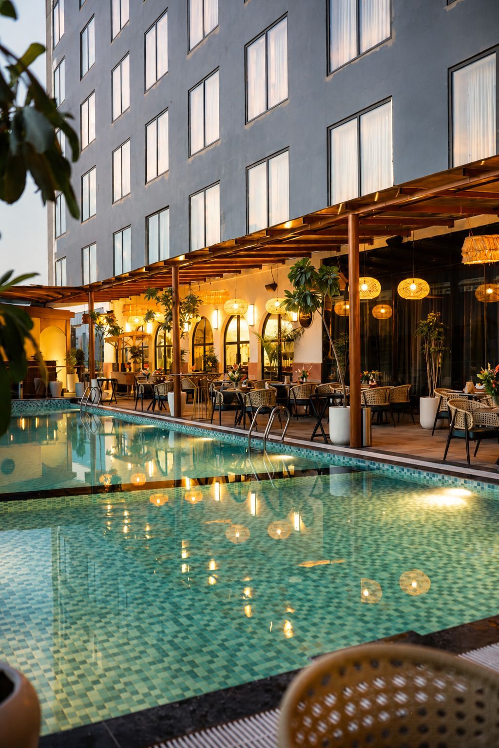 Rooftop pool