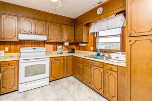 Microwave - Sand dollar - canal front living in a 3-bedroom retreat in Topsail Beach, NC. (Topsail Beach)