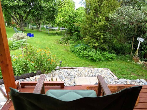 Glamping Tent on Permaculture Farm near Pohara Beach in Golden Bay, South Island