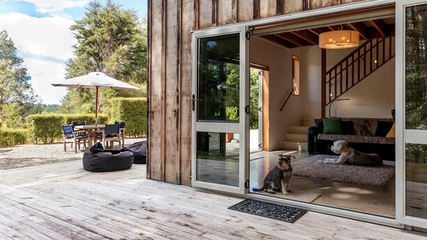 Unclassified image, 1 of 15, button - Deluxe Cabin Rental in Stunning Setting near Tasman, South Island (Mahana)
