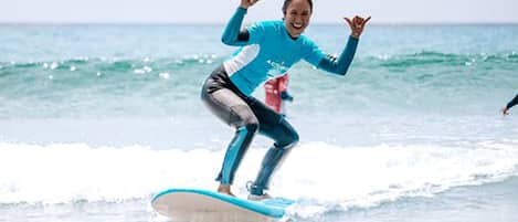 A person surfing on a wave.