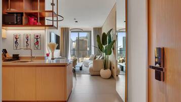 Luksushuoneisto, 2 makuuhuonetta, kaupunkinäköala | Sisätilat