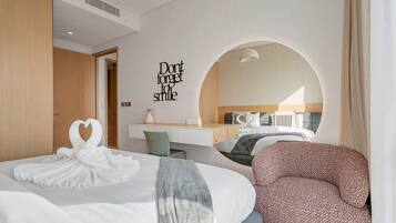 Luksushuoneisto, 2 makuuhuonetta, kaupunkinäköala