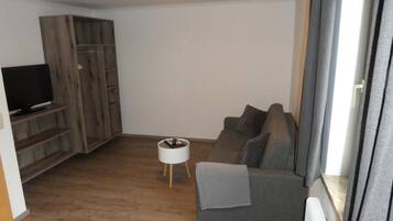 Comfort tweepersoonskamer, uitzicht op tuin | Woonruimte