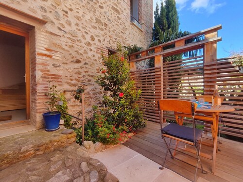 La Grange aux Hirondelles, cottage for 2 near Collioure and Argelès-sur-Mer
