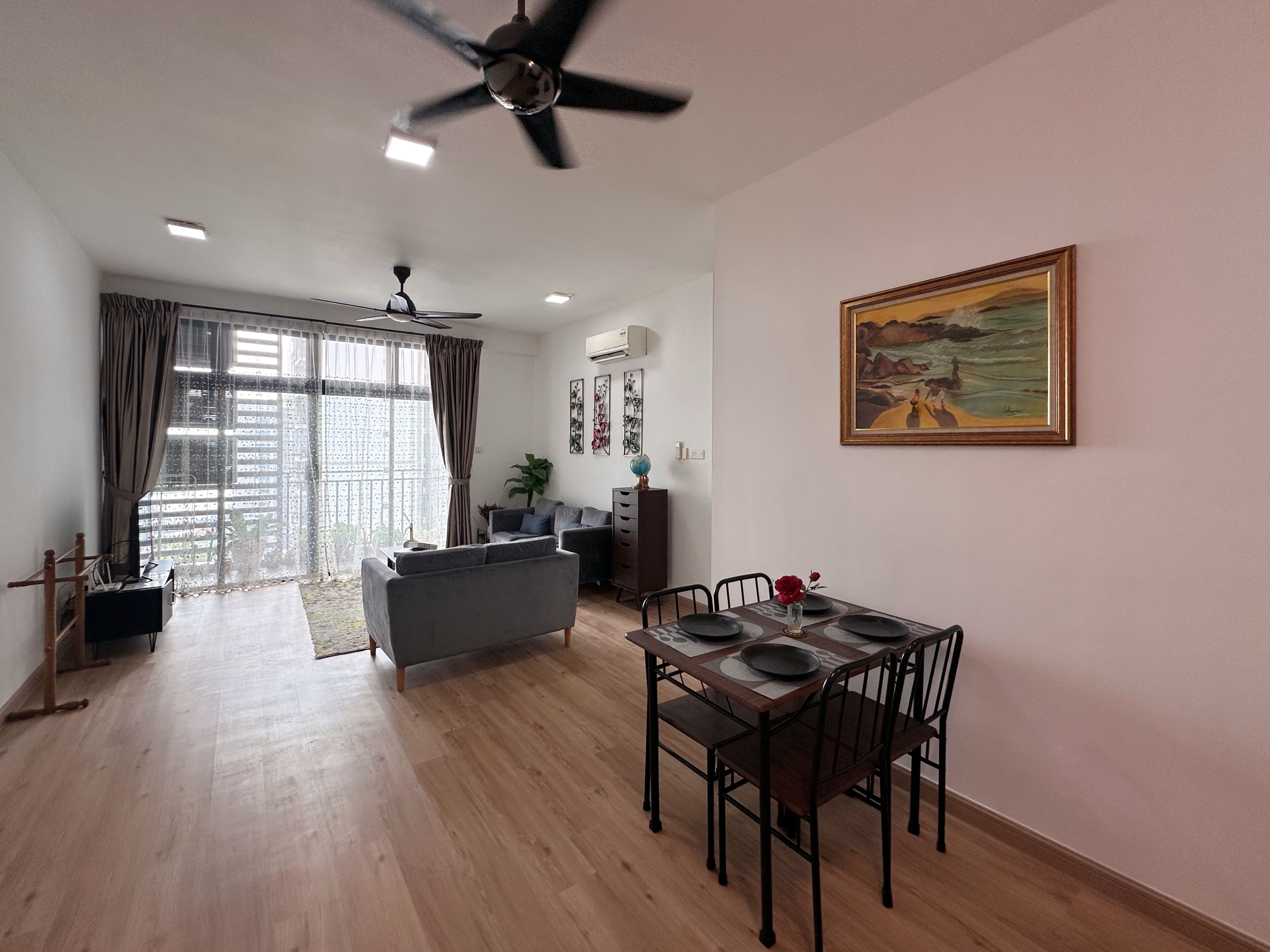 Apartment, 3 Schlafzimmer, Meerblick | Wohnbereich