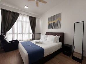 Apartemen Kota, pemandangan samudra | Wi-Fi gratis