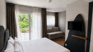Habitación superior, 1 cama de matrimonio grande, accesible para personas con discapacidad, terraza