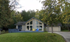 Exterior - Boathouse: Lake Charlevoix Retreat: Dock & Hot Tub (Boyne City)