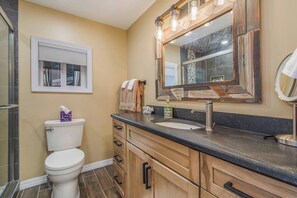 Bathroom - Soaring Eagle: Main house+Bunkhouse: Lakefront (Boyne City)