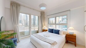 2 bedrooms, iron/ironing board, WiFi, bed sheets - Serene 2 Bed l Dubai Marina l Manchester Tower (Dubai Marina)
