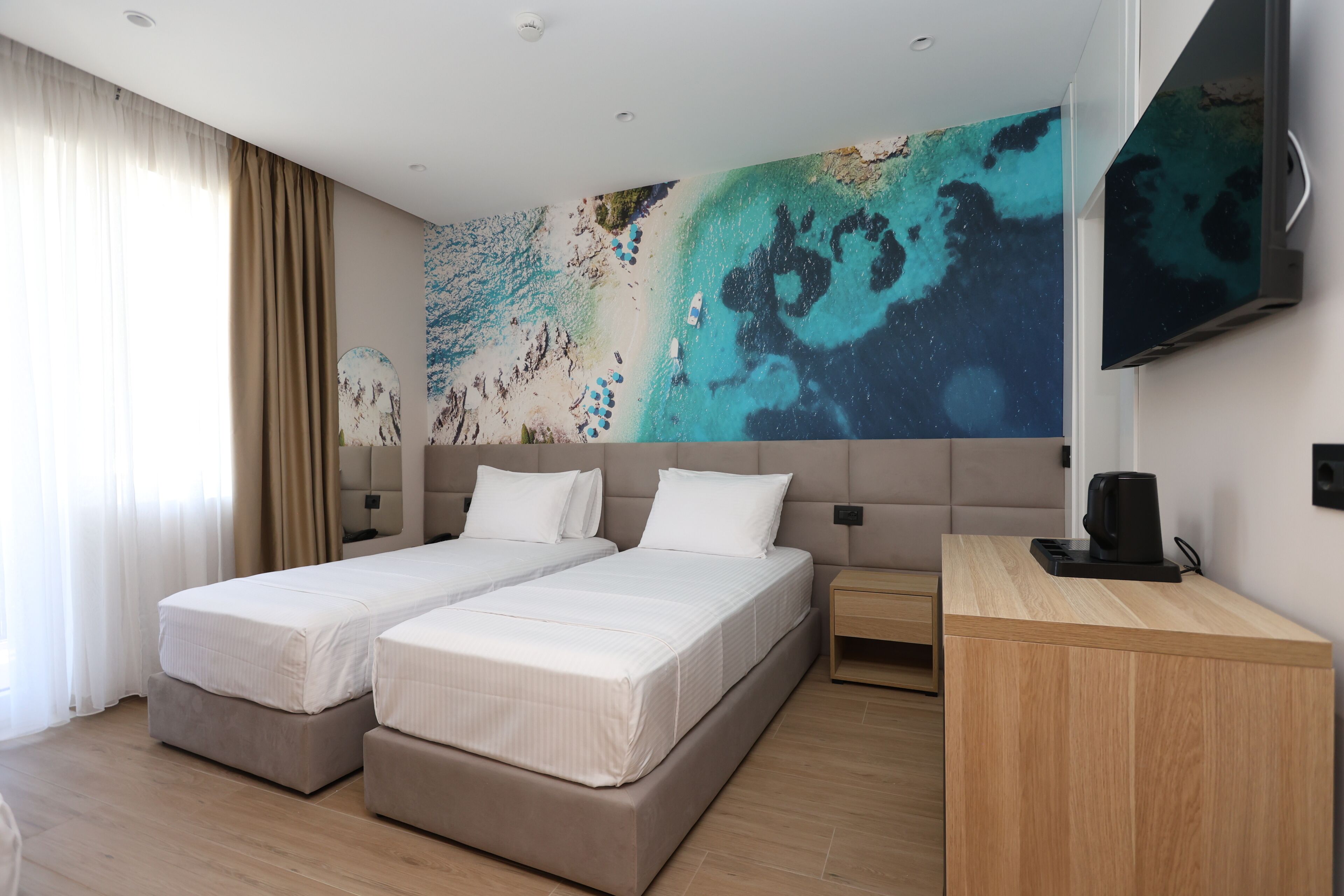 Economy Twin Room, Balcony, City View