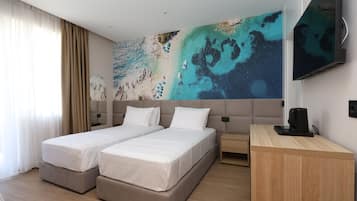 Economy Twin Room, Balcony, City View