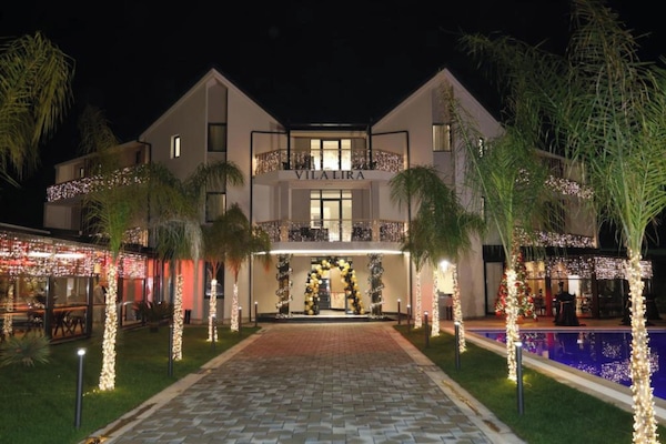 Front of property – evening/night