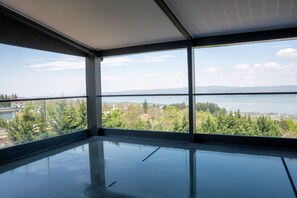 Deluxe-lejlighed - balkon - søudsigt | Terrasse/gårdhave