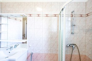 Shower, hair dryer